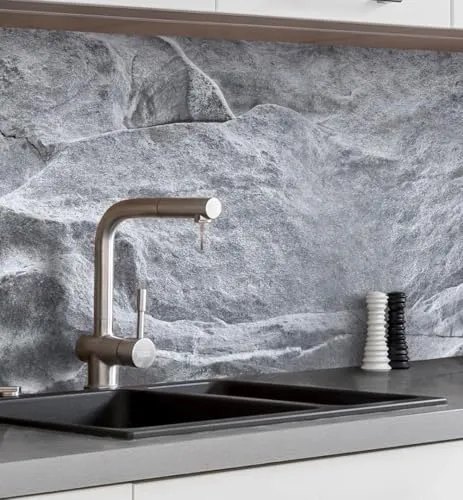 MyMaxxi Küchenrückwand Folie selbstklebend matt in grau von MyMaxxi