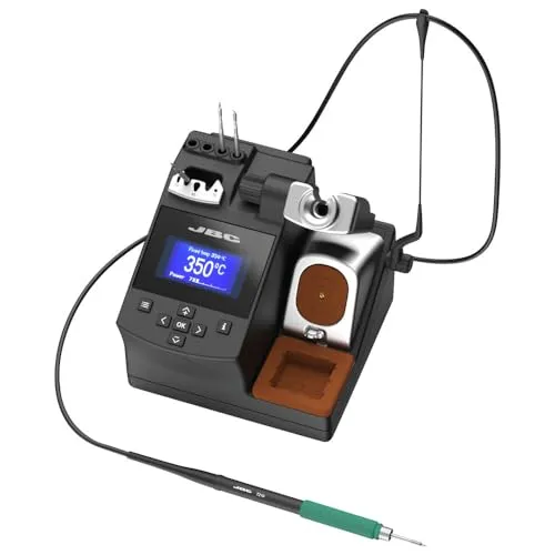 JBC Präzisions-Lötstation CD-2SQF - Hochleistungs Feinlötstation - Lötgeräte mit 40 W Leistung und Temperaturbereich von 90-450 °C, ausgestattet mit intelligentem Hitzemanagement und schneller Kartuschenwechsel-Funktion.