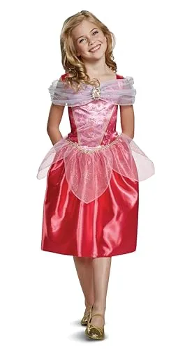 Jakks Disguise - Classic Costume - Aurora (104 cm) - Kostüme für Kinder, ideal für Karneval und Fasching, mit hochwertigem Design für ein zauberhaftes Prinzessinnen-Erlebnis.