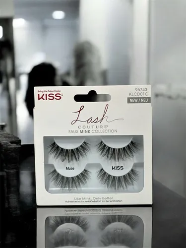 KISS Lash Couture Faux Mink 96743 – Künstliche Wimpern mit Kleber Neu