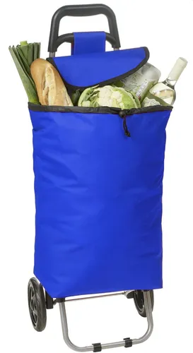 Einkaufstrolley 27 Liter in blau  Maße Tasche 50x30x18cm klappbar Höhe ca. 92cm