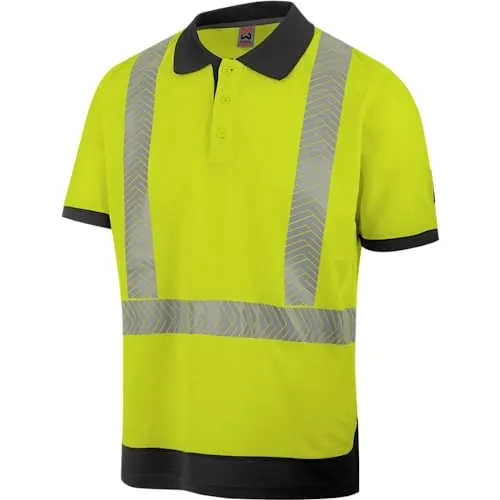 WÜRTH MODYF Warnschutz Poloshirt Fluo EN 20471 gelb anthrazit