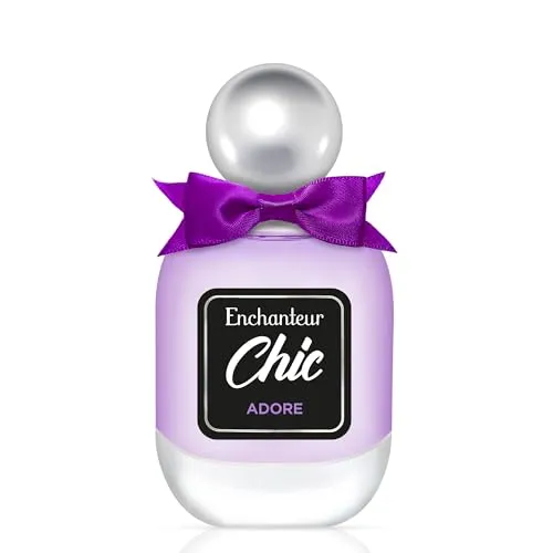 Enchanteur Chic Adore Eau de Toilette 50 ml – Alltagstauglich und ein aufmerksames Geschenk, erhebender, raffinierter Duft mit exotischen Noten, lebendiges, fruchtig-blumiges Parfüm für Frauen