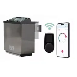 Karibu 9 kW Bio-Kombiofen mit WLAN Steuerung von Karibu