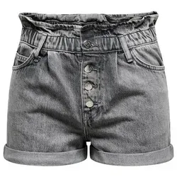 ONLY Jeansshorts ONLCuba (1-tlg) Drapiert/gerafft grau S