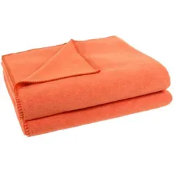 Zoeppritz Fleecedecke Soft-Fleece, Orange, 160x200 cm in orange von Zoeppritz