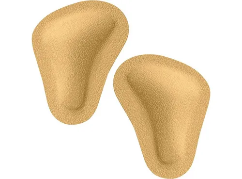 Pedag Halbsohlen pedag Nicht auftragendes Spreizfuß Polster Lederpelotte T-Form BRAUN