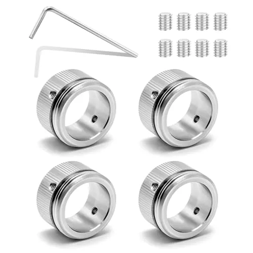 Stück Heizkörperthermostat,304 Edelstahl Heizungsventil Adapter,Heizkörperventil Thermostatkopf mit den Streifen,Heizkörperthermostat RA/Rav/Ravl M30×1.5,Mit Sechskantschlüssel (Innen Ø 22mm) 4