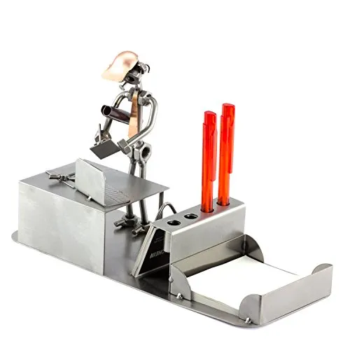 Steelman24 Dekofigur Ingenieur Büro in silber von Steelman24