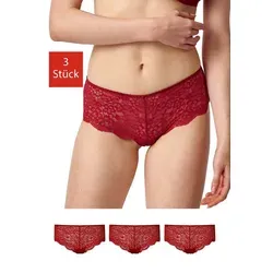 SNOCKS Hipster Panties Damen Unterhose (3-St., 3 Stück) aus Spitze, mit hohem Bund für ein angenehmes Tragegefühl