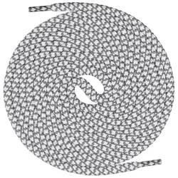 Mount Swiss Schnürsenkel runde Schnürsenkel ø 5 mm für Wander- & Trekkingschuhe - 100% Polyeste grau|weiß 100 cm / Durchmesser 5mm