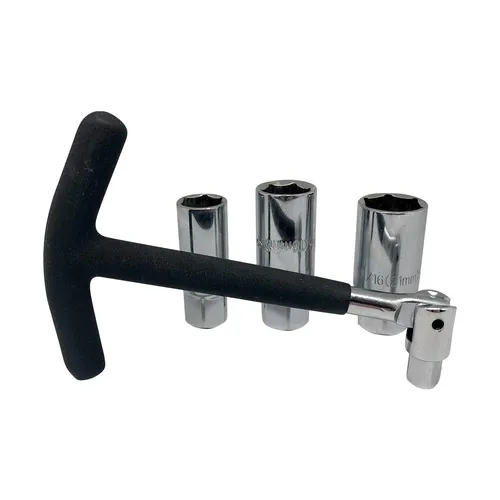 Zündkerzenschlüssel Satz 5 tlg.16/18/21mm Steckschlüssel Zündkerzen PKW Motorrad