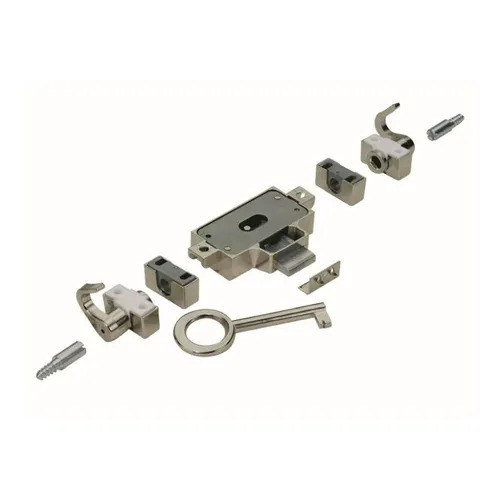 HETTICH Drehstangenschloss DIN links, 25mm, vernickelt von Hettich