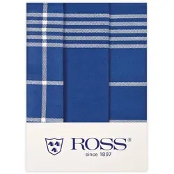 Ross 3er Pack Baumwoll-Geschirrtücher 1837 3- Pack 50x70 cm | blau - blau