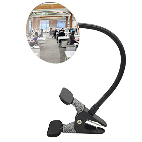 Ampper Clip On Security Mirror, Convex Cubicle Mirror für persönliche Sicherheit und Sicherheit Desk Rear View Monitors oder überall (3.35