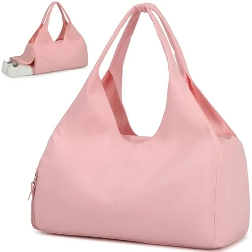 BlesMaller Sporttasche Damen Reisetasche Handgepäck mit Schuhfach & Nassfach Trainingstasche kleine Gym Tasche für Yoga Sauna Schwimmen