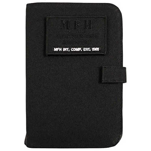 MFH Terminplaner A6 Organizer Ringbuchhalterung Memobuch Timer (Schwarz)
