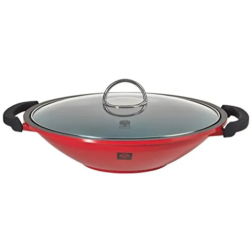 Schulte-Ufer Wok Gloria i, 36 cm – Vielseitiger Kochgenuss - Pfannen – 36 cm großer Wok mit Antihaftbeschichtung, ideal für alle Herdarten, perfekt für gesundes und fettfreies Kochen.