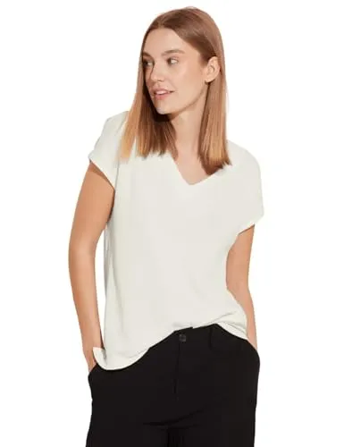 Damen Materialmix T-Shirt