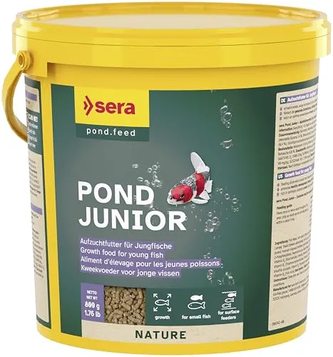 Pond Junior 3,8 L (800 g) | Aufzuchtfutter für Junge, kleine Teichfische | Teichfutter | Goldfischfutter