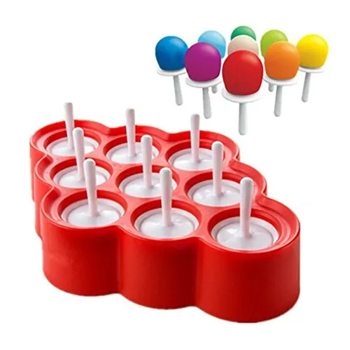 Eisformen BPA Frei Popsicle Formen Eis am Stiel und Eislutscher Formen aus Silikon Eis Pop Macher für Kinder und Erwachsene