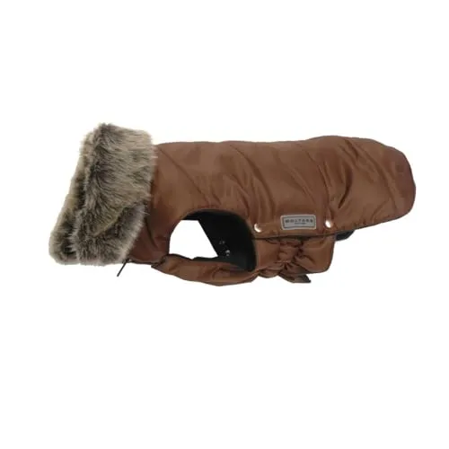 Wolters Hundejacke Winterjacke Parka braun 22cm - Wärmende Hundejacke in Braun, ideal für kalte Tage. Robuste Qualität und schützender Schnitt für optimalen Tragekomfort. Perfekt für Hunde mit einem Brustumfang von 25-32 cm.