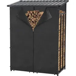 casa.pro Kaminholzregal Yakutat – Brennholzunterstand mit Abdeckung