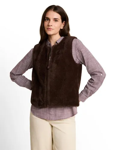 TOM TAILOR Weste & Hemd braun S