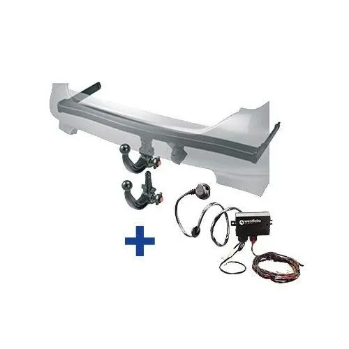 WESTFALIA Abnehmbare Anhängerkupplung mit 13-pol. E-Satz für AUDI A3 8P - Anhängerkupplung & Komplettsätze, abnehmbar und abschließbar, ideal für eine Anhängelast von bis zu 1800 kg, perfekt für Wohnwagen und Transport.