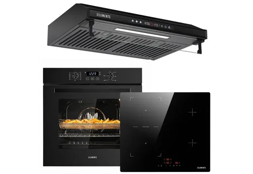 KB Elements Einbaubackofen-Set 60 cm mit Induktionskochfeld und Air Fry