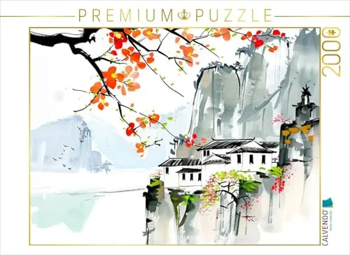 CALVENDO Puzzle Dorf in den Bergen Chinas | 2000 Teile