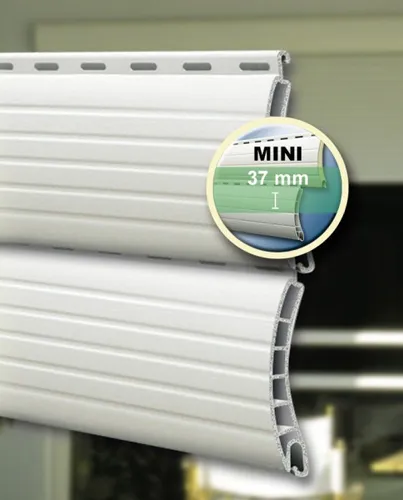 Schellenberg Rollladenprofil für System Mini 120 x 3,7 cm grau  Rollladenprofil