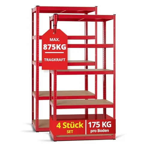 Stagecaptain Heavyrack Lagerregal Rot