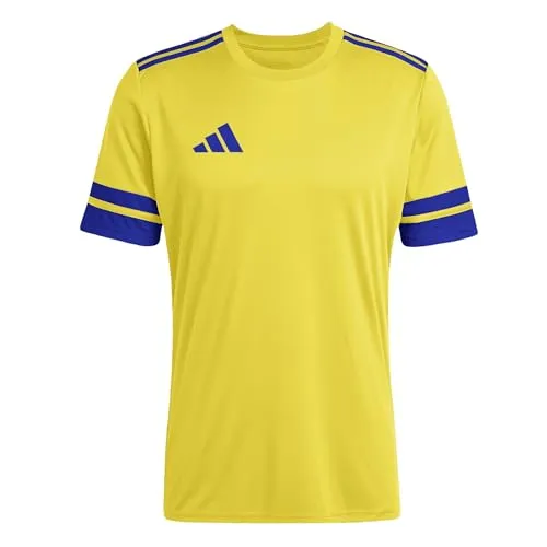 adidas Men's SQUADRA25 Jersey Short Sleeve, Team Yellow/Team royal Blue, XS