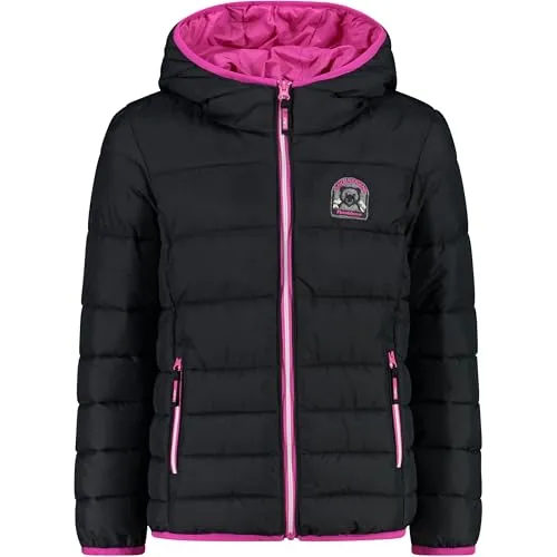 CMP Mädchenjacke aus Nylon mit fester Kapuze - Funktionsjacke mit wasserabweisender Außenbehandlung und warmer Füllung für optimale Wärme und Atmungsaktivität, ideal für aktive Kinder.