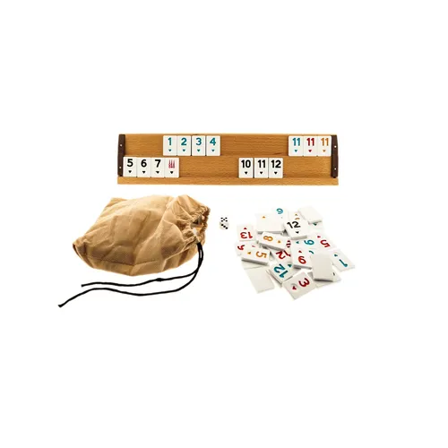 Rummikub – Okey 101, Holz Brettspiel für 2-4 Spieler