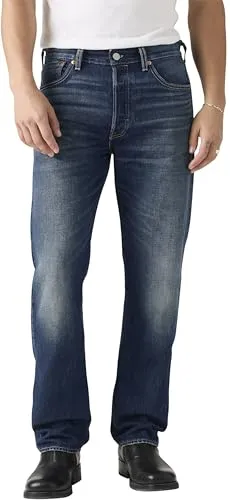 Levi's 501 Original Fit Jeans - Herren, On The Borderline, 30W / 32L - Klassische Herrenjeans aus robuster Baumwolle, Straight-fit mit geradem Bein und normaler Leibhöhe, vielseitig kombinierbar für jeden Anlass.