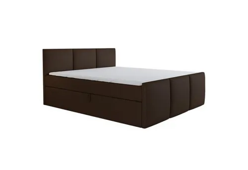 Boxspringbett RON 120 x 200 mit 2 Bettkästen in Schwarz - Stilvolles Boxspringbett mit integrierter Bonellfederkernmatratze und Topper. Praktischer Bettkasten für zusätzlichen Stauraum. Erhältlich in verschiedenen Farben und Größen, ideal für jedes Schlafzimmer!