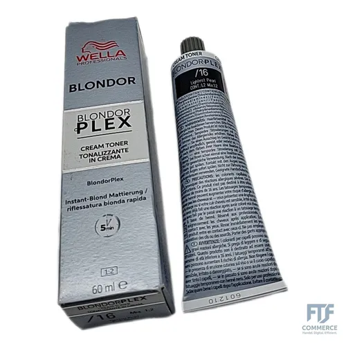 BlondorPlex Cream Toner - 16 Lightest Pearl - Schnelles Blond-Toning in nur 5 Minuten mit PLEX-Technologie. Neutralisiert unerwünschte Warmtöne und sorgt für glänzendes, gepflegtes Blond. Ideal für kreative Haartechniken.
