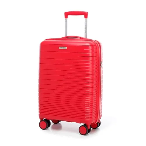 WITTCHEN FUERTA Line Kleiner Reisekoffer - Handgepäck-Kabinenkoffer aus leichtem Polypropylen mit TSA-Schloss und 4 stabilen Doppelrollen für müheloses Reisen. Ideal für Kurztrips und als Bordgepäck.