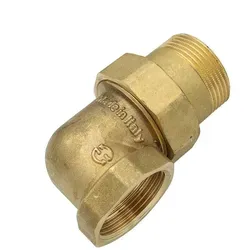 General Fittings - Messing Winkel-verschraubung 1 1/4 5/4 Zoll Ig/ag Dn32 Gewindefitting
