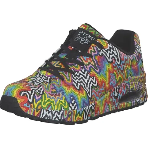 Skechers Damen Sneakers 41 EU - Damen-Sneaker aus synthetischem Leder, bequem und stylish für den Alltag.