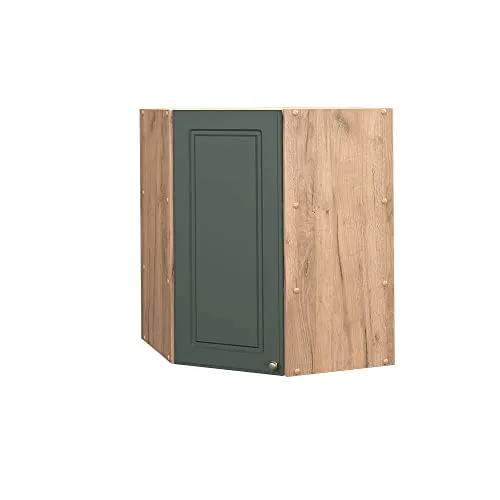 Vicco Eckhängeschrank Fame-Line, Grün-Gold Landhaus 57 cm in braun von Vicco