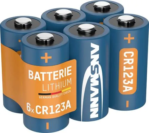Ansmann CR123 Fotobatterie CR123A Lithium 1375 mAh 3V 6St.