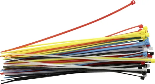 Glorex Kabelbinder 150mm farbig, 50 Stück in gelb von GLOREX