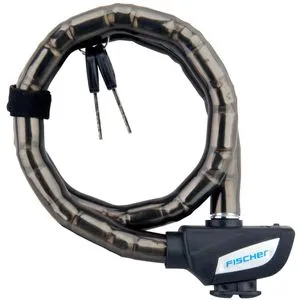 Fischer-MTS Fahrradschloss 85854, Gliederschloss, Länge 70cm, Sicherheitslevel 6