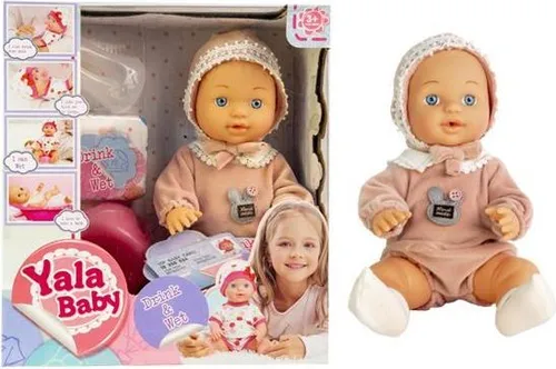 Baby-Puppe mit Zubehör, trinkt & macht Pipi