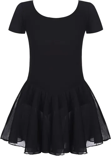 untlet Kinder Ballettkleidung Mädchen Ballettkleid Baumwolle Ballettanzug Kurzar