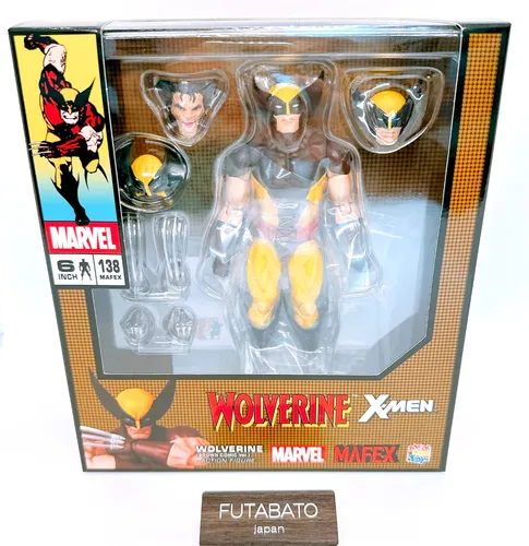 Mafex No.138 WOLVERINE Brown Comic Ver. Medicom Spielzeug Actionfigur X-MEN a...
