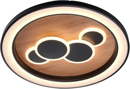 Paul Neuhaus Deckenleuchte - Holzfarbene Deckenleuchte, Maße: B: 60 cm, H: 8 cm, T: 8 cm - Hochwertige Materialien für stilvolle Beleuchtung in jedem Raum.